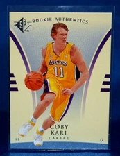2007-08 Upper Deck SP Rookie Authentics Coby Karl Los Angeles Lakers #114