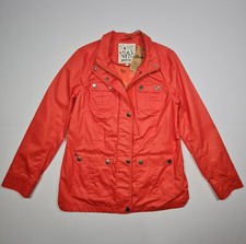 Mantaray Womens Jacket Orange 10 Uk Waxed Water Resistant Showerproof