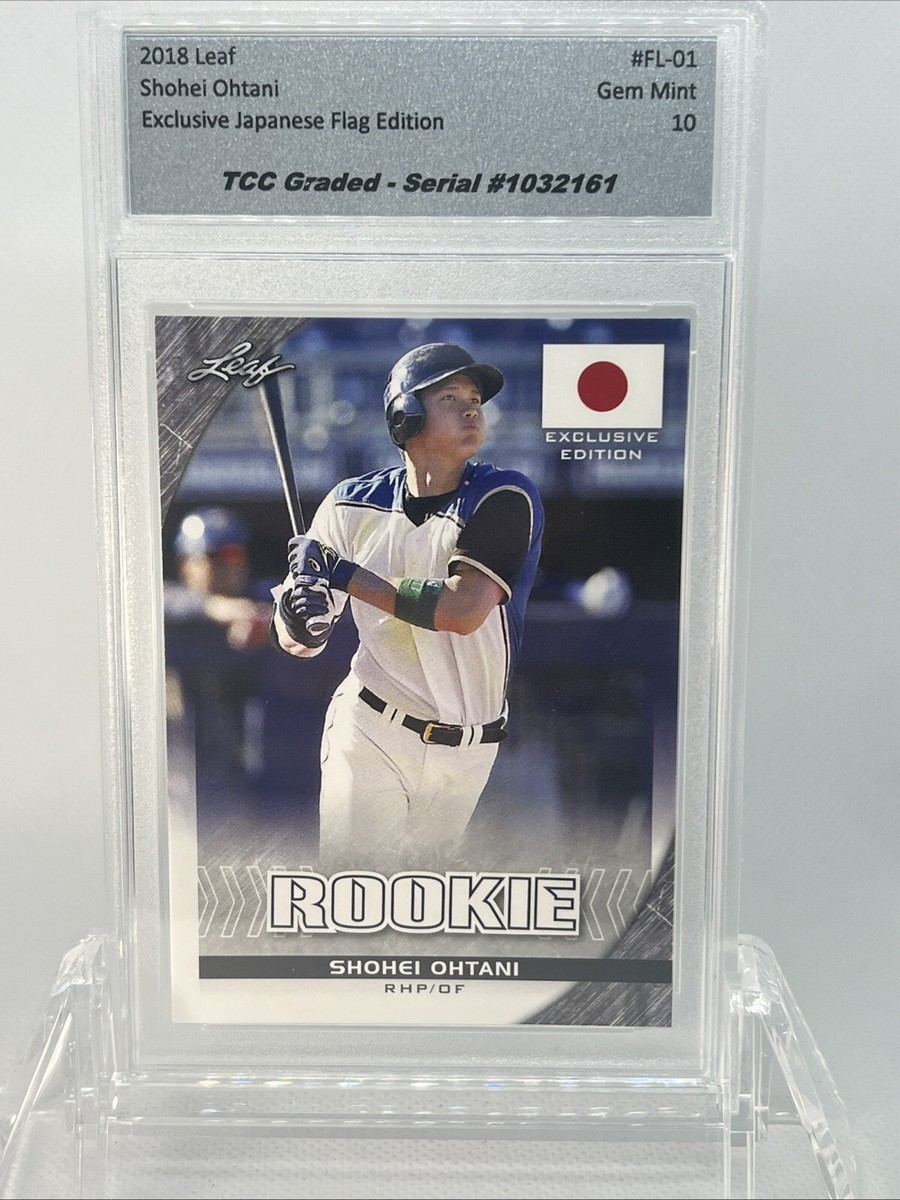 2018 Leaf Shohei Ohtani Japanese Flag Edition Rookie TCC