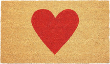Lover Madison Heart Doormat Red, 17" X 29"