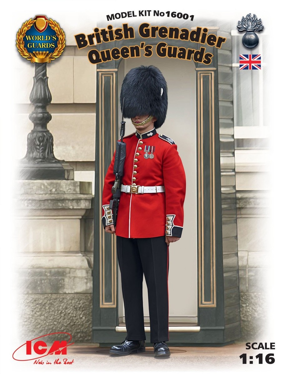 ICM 1/16 WORLD’S GUARDS シリーズ 全3個セット ICM 16001 - British Grenadier Queen's Guards 1/16 scale