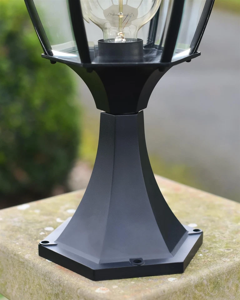 "Chloé" Black Pillar Light Outdoor Garden Driveway Lamp Post Lighting - IP44 - Image 4 of 4
