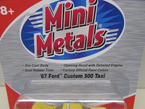 MINI METAL~'67 FORD CUSTOM 500 - TAXI ~ HO SCALE - Picture 4 of 4