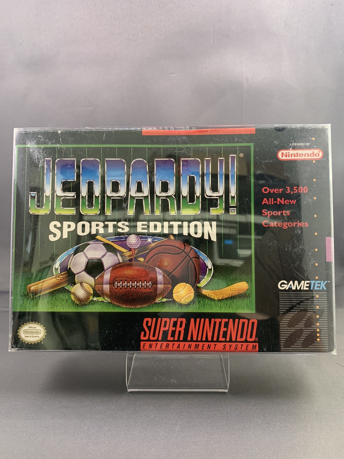 Jeopardy Sports Edition Super Nintendo Snes CIB