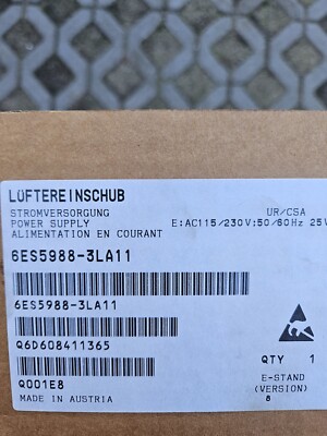 1PC New In Box   6ES5988-3LA11 6ES5 988-3LA11 Brand New Fan Unit Siemens SIMATIC