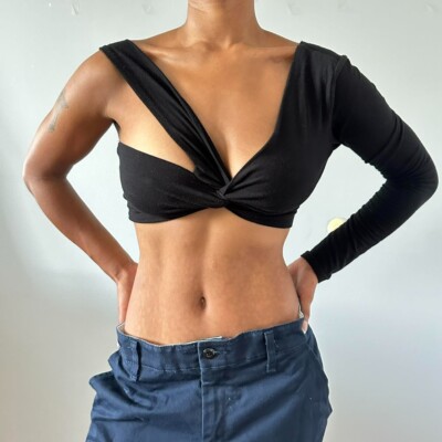one shoulder crop top forever 21