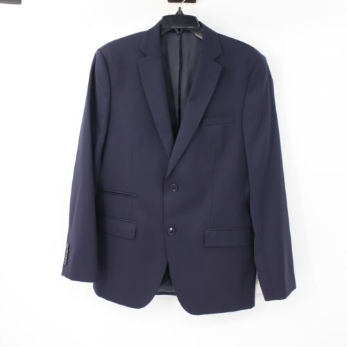 Cartier Sport Coat Mens 38R Wool Single Breasted Two Button Blazer Navy Blue
