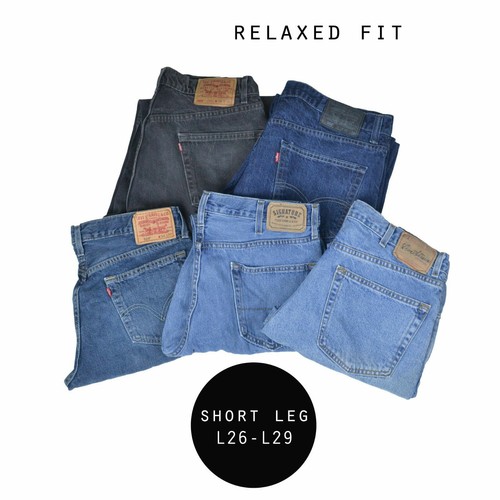 LEVIS RELAXED FIT SHORT LEG JEANS DENIM 