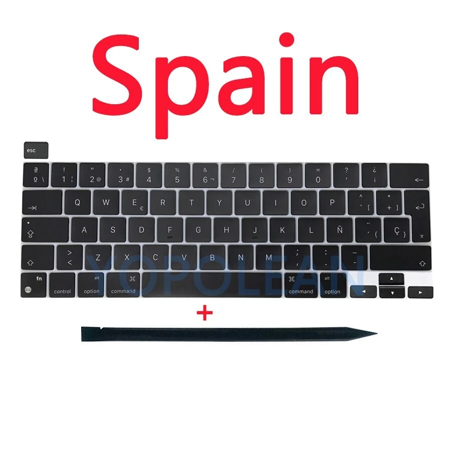 Teclas para portátil para Macbook Pro 13" Retina M1 A2338 tapa de teclas EE. UU. REINO UNIDO ES FR 2020 Foto 4 de 4