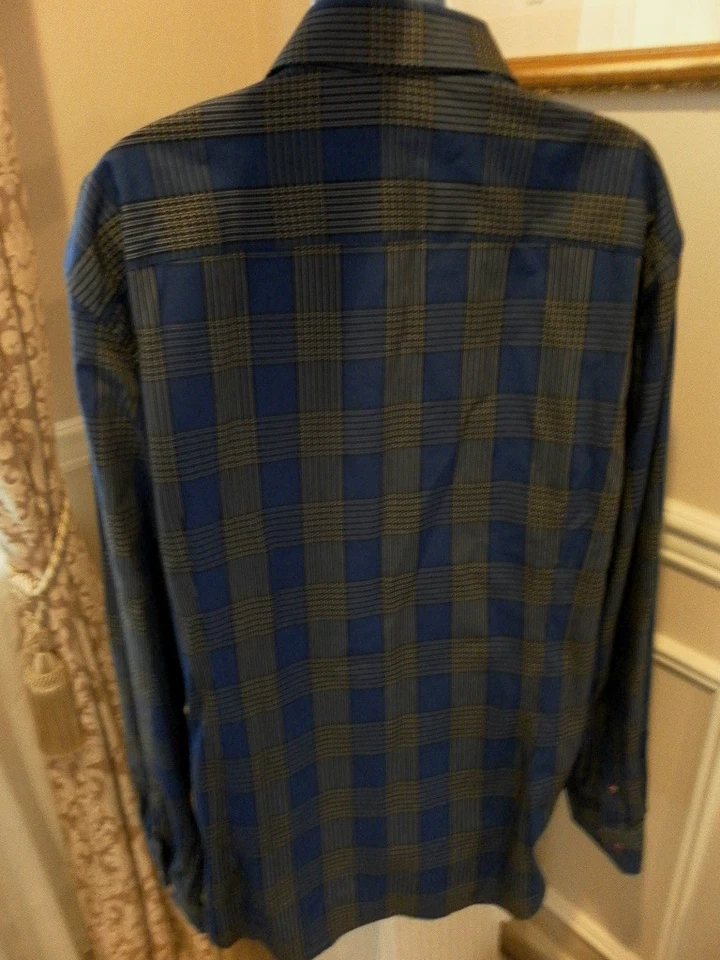 Report Collection Blue/Black LS Shirt W/contrasting cuff trim NEW - Image 2 of 4