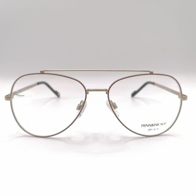 PENN&INK N. Y. New York Piloten Brille 6023 col.040 56/15 140  neu rosé/mattgold