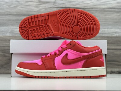 jordan pink red