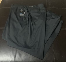 NWT Callaway Opti-DriWater Golf Pants Mens 36 X 30 Black Water Resistant STP1