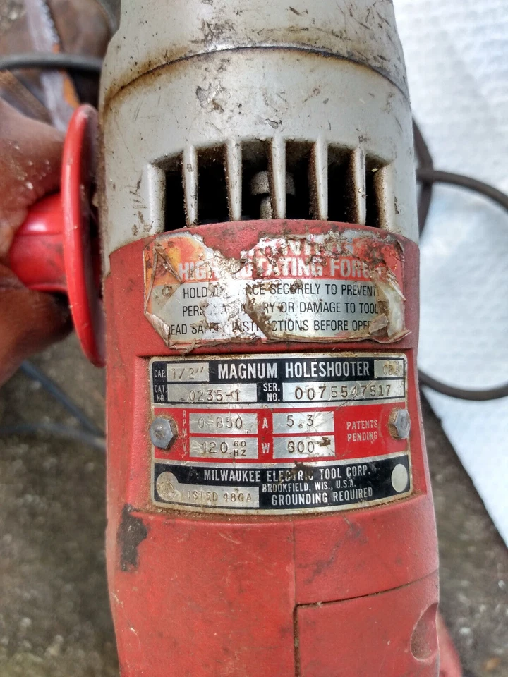 Milwaukee Magnum Hole Shooter Corded Electric Hammer Drill 120V NO Chuch Key - Image 2 of 4