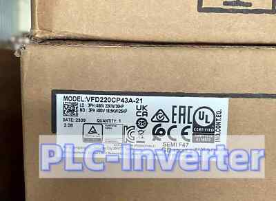 New In Box DELTA VFD220CP43A-21 Inverter Frequency Converter 22kw AC380V/