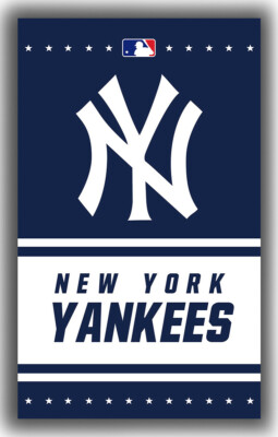 Drapeau New York Yankees 90x150 Cm (3x5 Ft) – Fan Bannière Baseball – Neuf