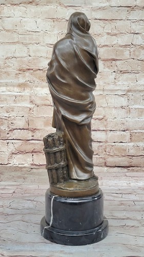 Declaración de decoración de la iglesia: Estatua de bronce firmada por Ed Zegut Christ - Hot Cast - Imagen 5 de 10