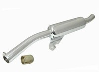 FüR Royal Enfield Klassisch 500Cc Eckig Upswept Auspuff SchalldäMpfer Chrom ECS