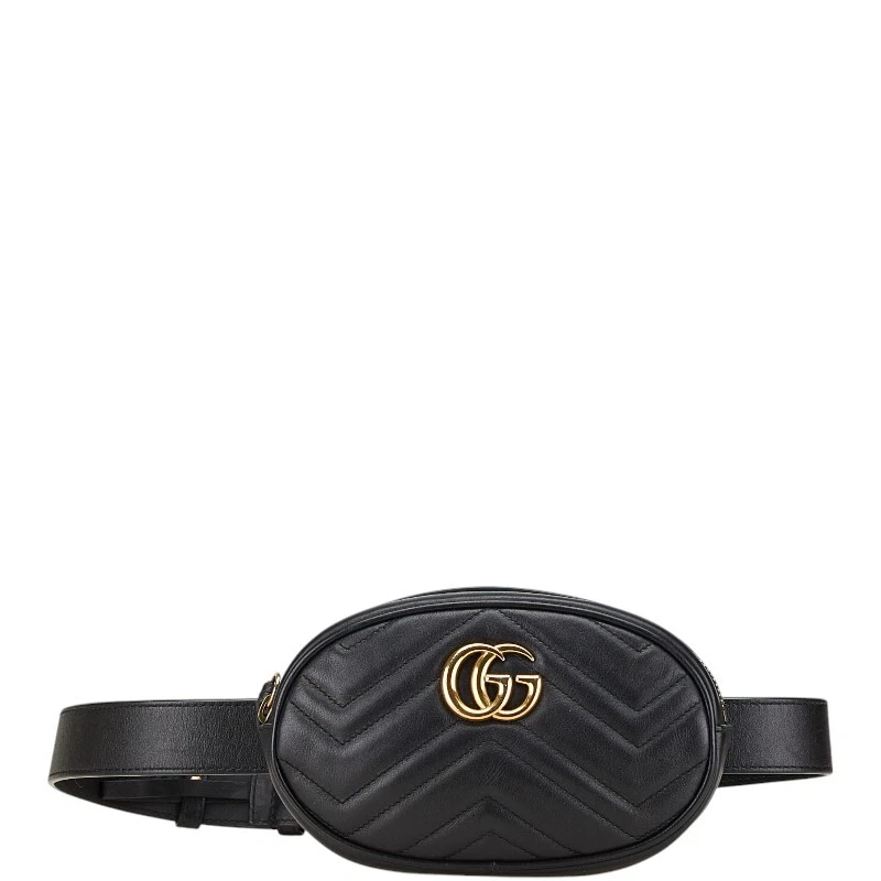 GUCCI GG Marmont sac matelassé taille sac body bag 75/30 476434 femme 【Occasion】