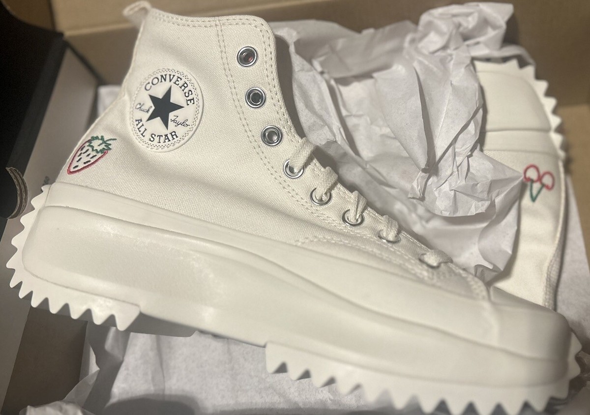 Converse Run Star Hike Hi Platform Embroidered Fruit