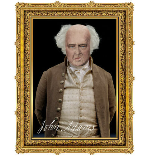 Das wahre Gesicht von John Adams basierend auf Lebensmaske Druck signiert mit Echtheitszertifikat Präsidenten - Bild 3 von 4