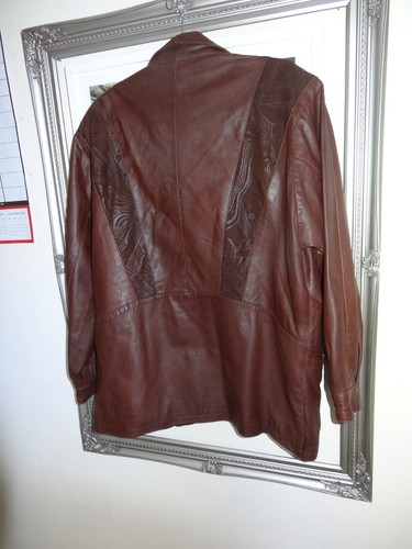 Sardar Vintage ladies Brown leather jacket size 14 - Picture 6 of 6