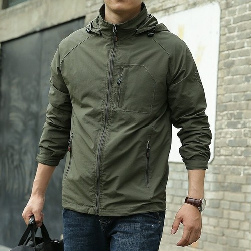 Mens Waterproof Military Jacket Spring 