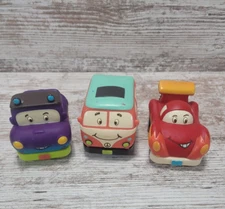 My B Toys 3.5 Inch Pull back Preschool Toy Cars Lot of 3