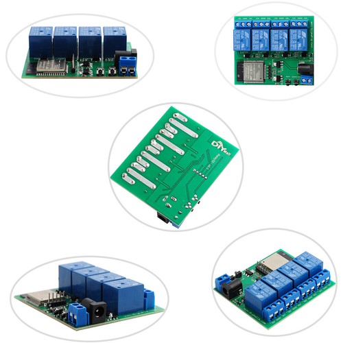 Módulo de retransmisión inalámbrico WiFi ESP32 4 canales 3 metros 6V 0.6A para Android no IOS - Imagen 2 de 4