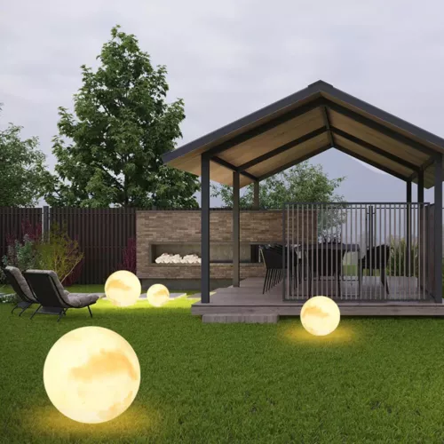 Solarna lampa kulowa LED zmieniająca kolor zewnętrzna ogród lampa solarna do trawnika patio - Zdjęcie 15 z 18