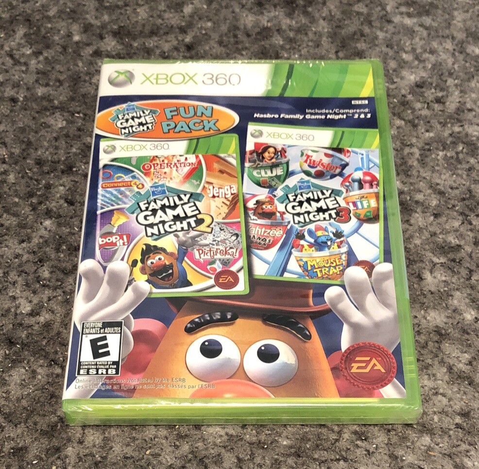 Hasbro Family Game Night Fun Pack (Microsoft Xbox 360, 2011) for