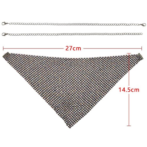 Female Vintage Gift Crystal Mouth Mask Reticulated Rhinestone Face Mask Bling - Picture 9 of 16