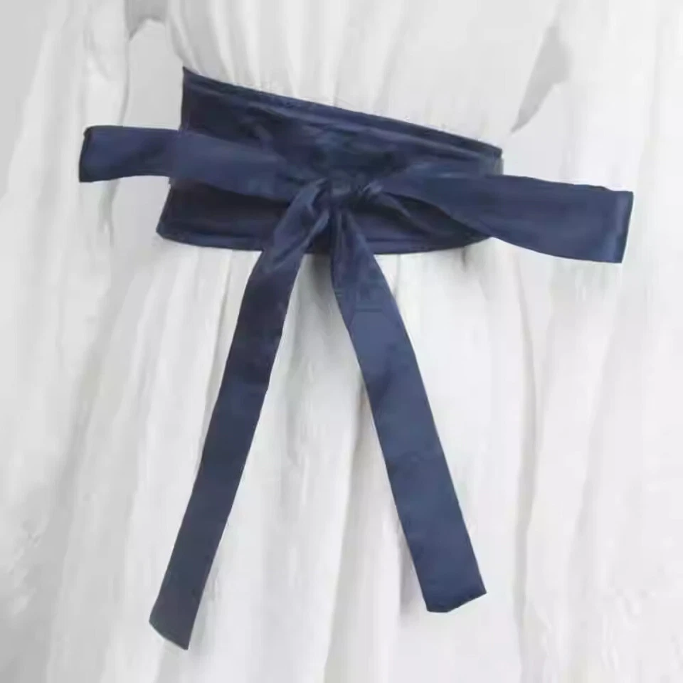 Ceinture Corset Obi En Satin Fausse Soie Pour Femmes Pour Kimono Yukata - Photo 2/4