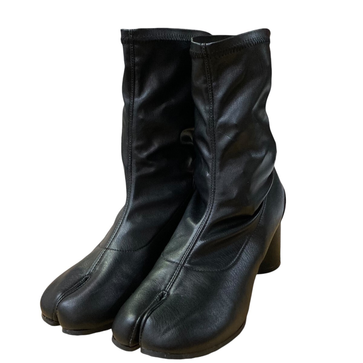 Maison Margiela vintage leather Tabi 新品 Maison Margiela - Vintage Leather Tabi Boots 30mm | HBX