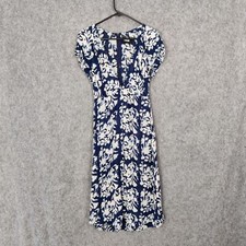Reformation Dress Size UK 10 US 6P Midi Floral Crepe V Neck USA