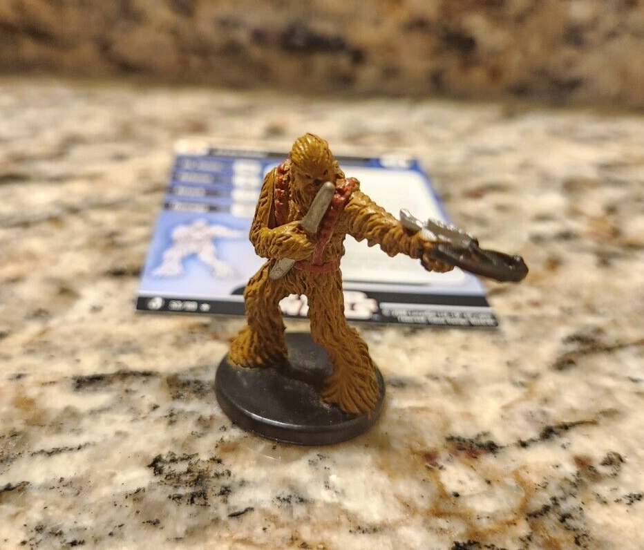 WOTC Star Wars Miniatures Zaalbar 53 Rare w/ Card KOTOR eBay