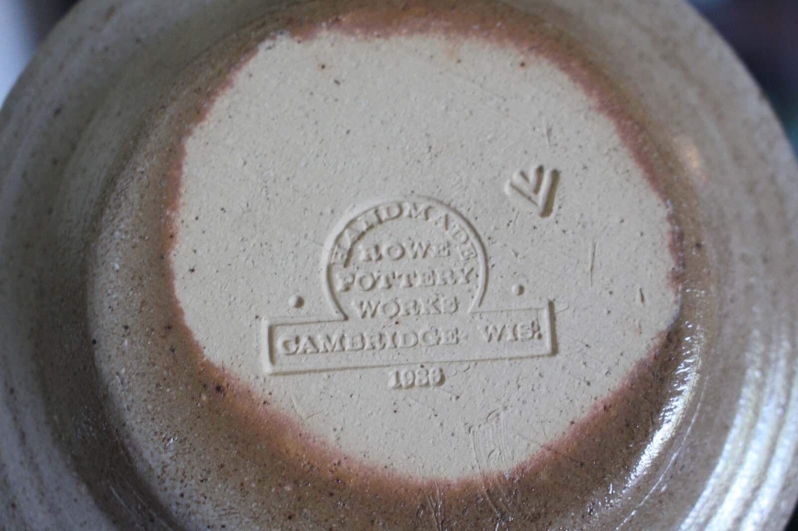 Vintage Rowe Pottery Works Chamber Stick 1986 Salt Glazed Stoneware Candle Stick