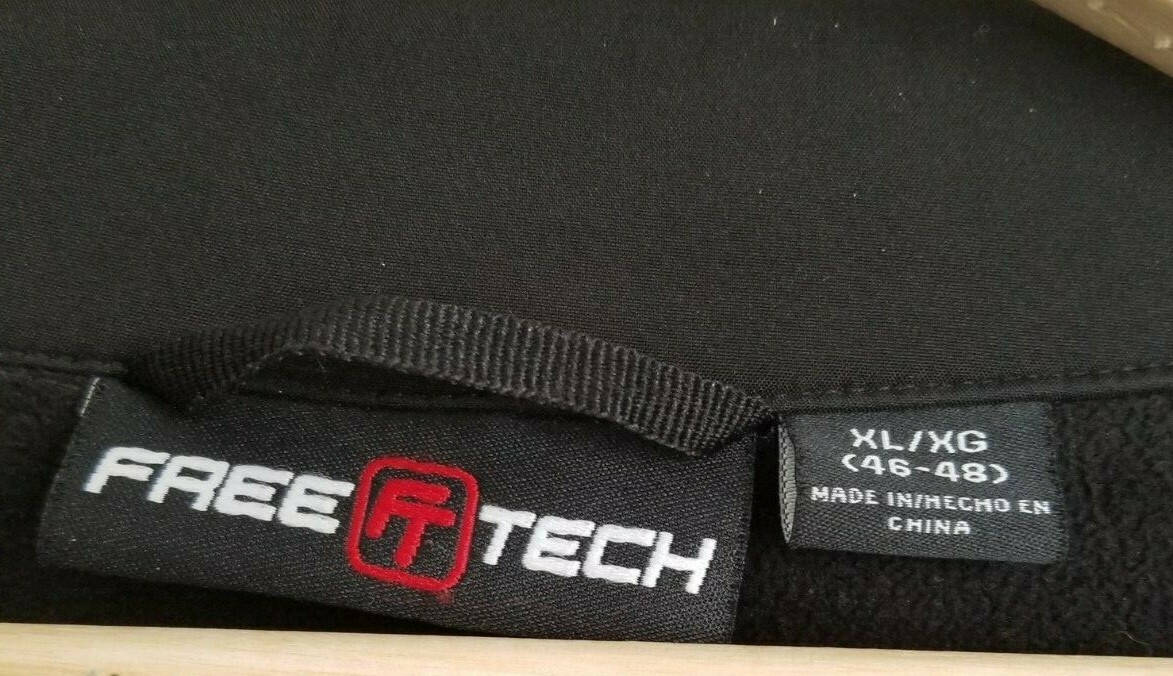 Free Tech Jacket Softshell Black/Gray Stand Colla… - image 9