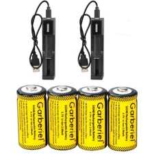 Lot Rechargeable CR123A 16340 Batteries 3.7V Lithium Battery for Security Camera
