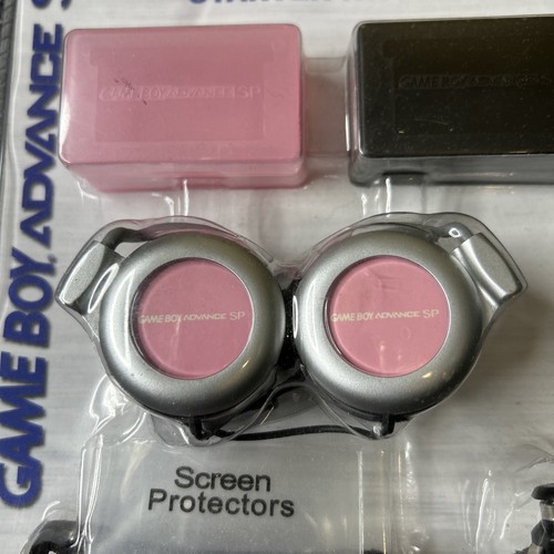 Official Nintendo Game Boy SP Starter Kit Case Headphones Charger Screen Protect - Picture 3 of 8