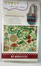 See Me Sew My Minds Eye Ruffle Bag DIY Sewing Kit SMS101 Paisley Floral Purse