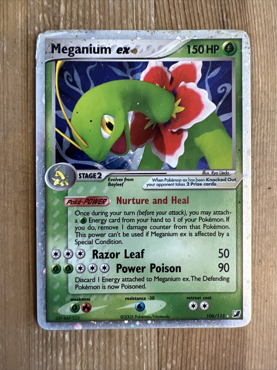 Pokémon TCG Meganium ex EX Unseen Forces 106/115 Holo Holo Pokémon TCG Meganium ex EX Unseen Forces 106/115 Holo Holo
