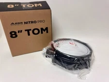 Alesis 8" Tom Mesh Drum Pad NEW White/Red Nitro Pad