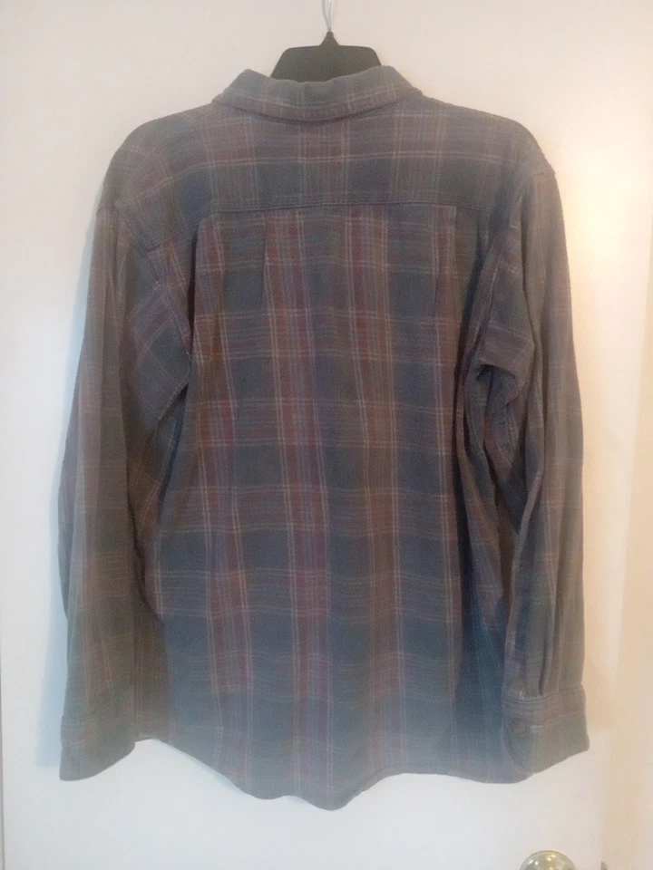 Vintage C.E. Schmidt Workwear Shirt Mens Medium Heavy Flannel Plaid 100% Cotton - Image 2 of 4