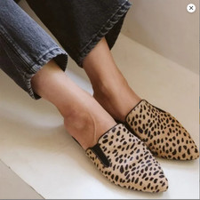 Jenni Kayne Leopard Print Mules Size 6/36