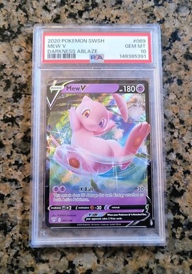 ✨Mew V Ultra RARE Pokemon Card PSA 10 GEM MINT Darkness Ablaze