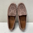 Coach Dusty Pink Laser Cut Floral Moccasin Loafers Women Size 6B — photo 5