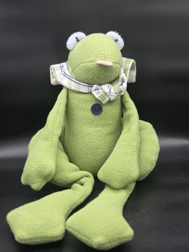 Woof & Poof Musical Frog 18" Plush Wind-Up Plays Zip A Dee Do Da Stuffed Green