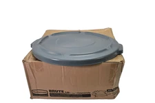 Rubbermaid Brute Lid Gray Fits 32 Gal Trash Container Commercial 1893163 9 Pack