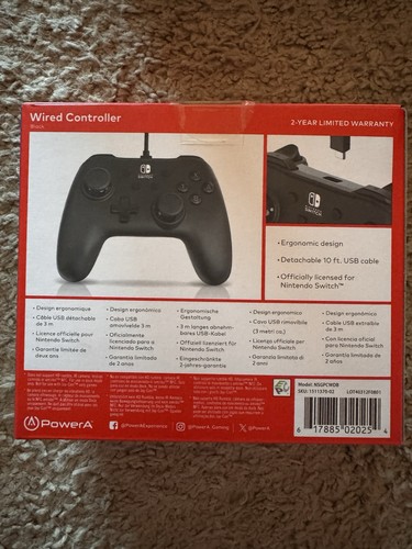 Power A Nintendo Switch Wired Controller New - Picture 2 of 3
